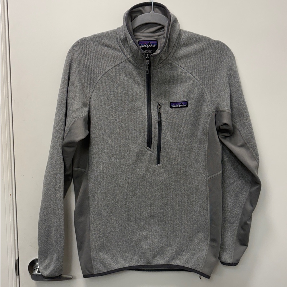 PATAGONIA BETTER SWEATER FLEECE JACKET POCKETS FULL ZIP GRAY.